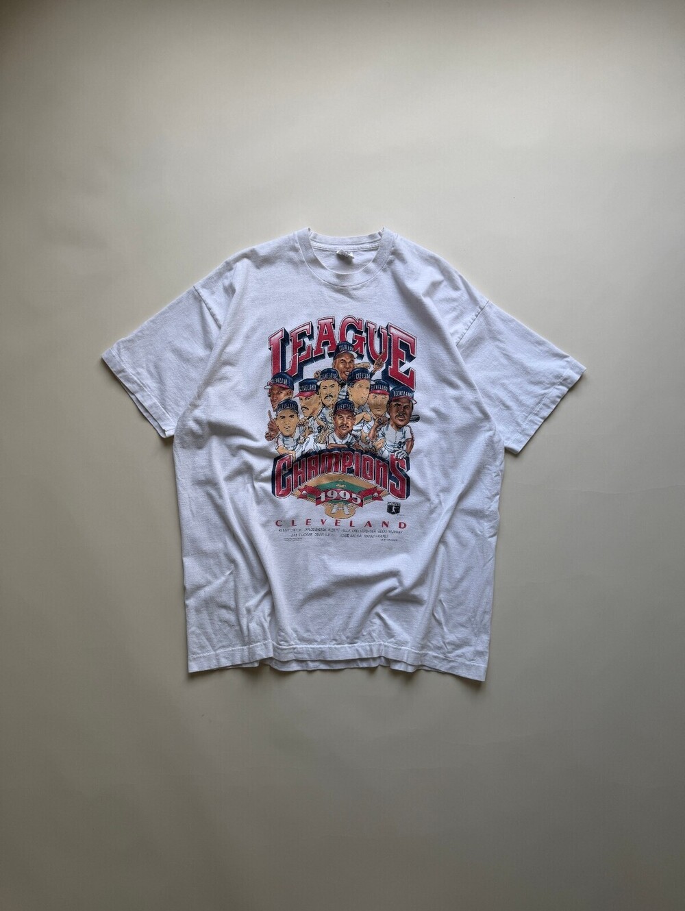 Vintage 1995 Cleveland indians MLB Champions Tee